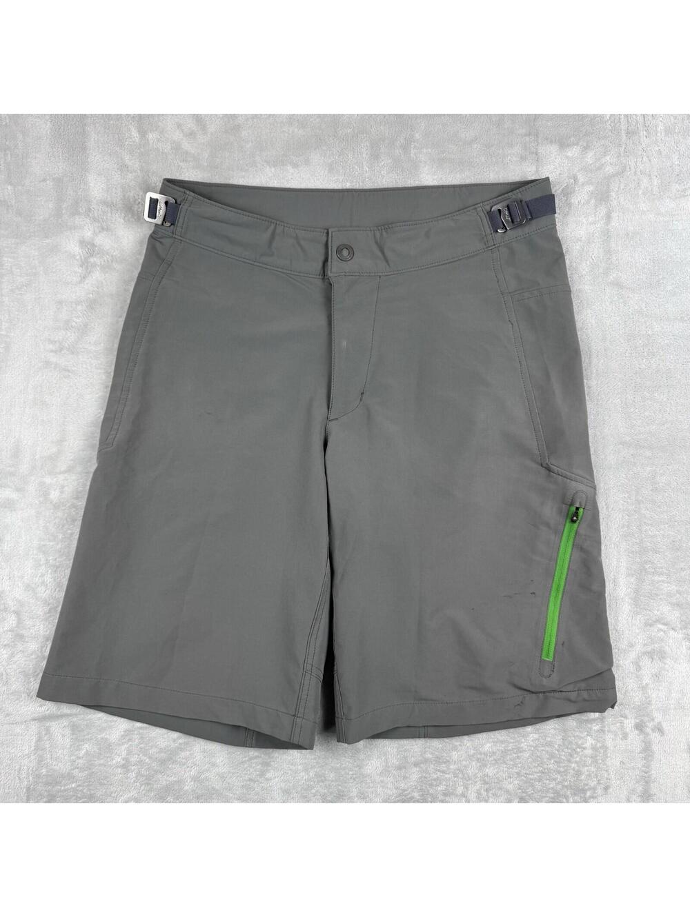 MEC Hiking Trail Shorts Gray Adjustable Waist Outdoor Size 32 technical gorpcore